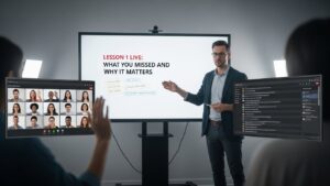 Lesson 1 Live: What You Missed and Why It Matters